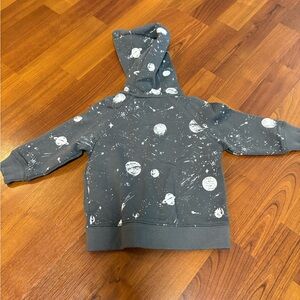 Carter's Charcoal Space-Themed Hoodie